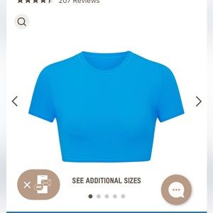 Skims fits everybody cropped tshirt